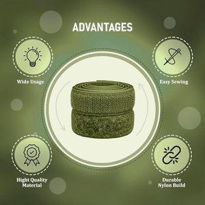 Disesuaikan disesuaikan dapat digunakan kembali 100% nilon kamuflase merekat sendiri ramah lingkungan <span class=keywords><strong>Hook</strong></span> & <span class=keywords><strong>Loop</strong></span> tape untuk garmen - Product Image 5