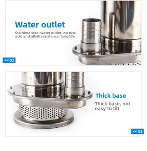 Bomba de Agua Sumergible de Acero Inoxidable 304 de Alta Presión, 220V, para Uso Doméstico y Agrícola - Product Image 6