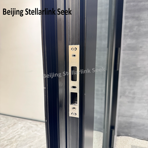 <span class=keywords><strong>Porte</strong></span> double d'entrée française en aluminium thermolaqué, à haute efficacité énergétique, pour villa, balcon, patio, terrasse, directement de l'usine - Product Image 4