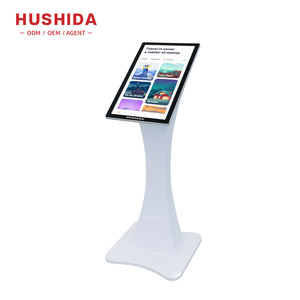 HUSHIDA แผงหน้าจอ LCD แบบโต้ตอบ,จอแสดงผลข้อมูลดิจิตอลแบบตั้งพื้นขนาด21.5 32 43 <span class=keywords><strong>55</strong></span>นิ้วคีออสก์หน้าจอสัมผัสคอมพิวเตอร์เครื่องเดียว - Product Image 3