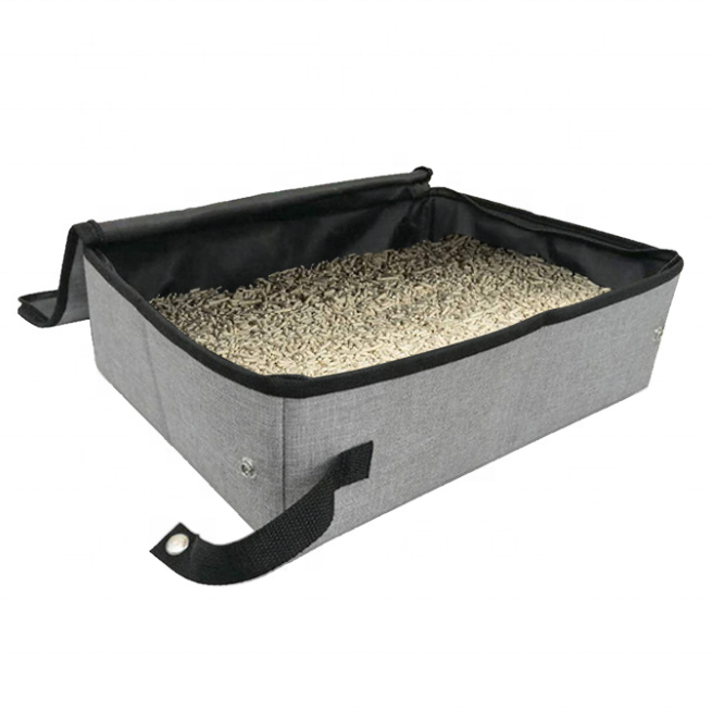 Travel Foldable Cat Litter Box Sustainable Convenient