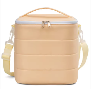 Sac isotherme matelassé pour aliments, sac isotherme matelassé personnalisé avec logo, grand sac isotherme de camping imperméable avec sangle - Product Image 1