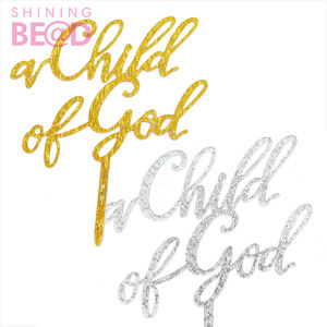 Decoración <span class=keywords><strong>de</strong></span> acrílico para tarta <span class=keywords><strong>de</strong></span> primera <span class=keywords><strong>comunión</strong></span> para bautismo/bautizo, oro, <span class=keywords><strong>Niño</strong></span> <span class=keywords><strong>de</strong></span> Dios - Product Image 5