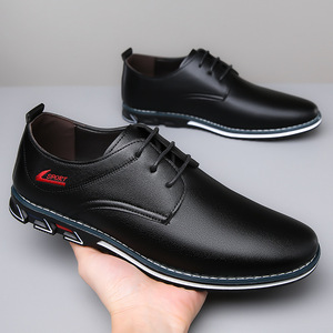 Chaussures Oxford en cuir pour hommes, style britannique, bout pointu, antidérapantes, décontractées pour l'automne, tailles 40 41 42 43 44 45 46 47 48 - Product Image 4