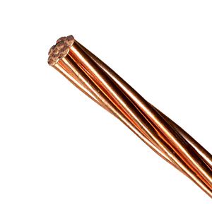 Trần dây dẫn cứng rút ra Trần dây dẫn đồng ASTM B1/B8 hdbc cáp điện clasta 4-4/0 AWG, 250-1000 MCM - Product Image 4