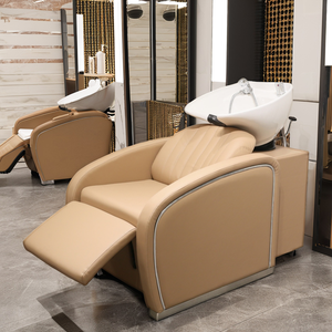 Cama de lavado multifuncional para peluquería, sillón de masaje reclinable, cama y silla de lavado para barbería - Product Image 2