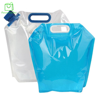 Sac à bec avec bec verseur, boisson personnalisée, 5 litres, debout, en Aluminium biodégradable, sac d'eau pliable liquide de 10ml