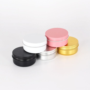 Boîtes en aluminium personnalisées <span class=keywords><strong>de</strong></span> 60 ml (2 oz) avec <span class=keywords><strong>couvercle</strong></span> en aluminium, pour crème cosmétique, nourriture, pots métalliques vides, utilisation pour bougies - Product Image 4