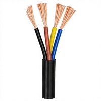 Câble en cuivre nu flexible 2,5 mm 16 AWG, fil industriel, conducteur rond torsadé, puissance 600V/1100V