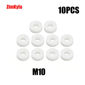 Lot de 10 joints d'étanchéité en nylon blanc pour raccords de tuyauterie filetés M8 M10 1/8 NPT BSP, entretoises anti-fuite - Product Image 3