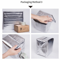 Sac de livraison personnalisé en mousse Epe feuille d'aluminium Sacs isolants portables en feuille d'aluminium paquet isolé