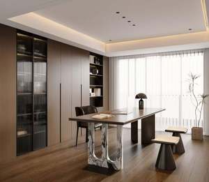 Étagère en bois au design moderne et simple, nouvelle armoire de rangement décorative pour la maison, l'école, l'hôtel ou l'appartement. - Product Image 1