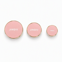 Pot de crème cosmétique de luxe en plastique rose PETG de 15g, 30g, 50g pour soins personnels, crème visage et corps avec couvercles