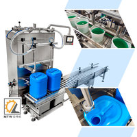 Máquina de Llenado Automática MTW para Botellas de Galón, Bidones y Garrafas, para Recubrimientos Impermeabilizantes, Pesticidas Agrícolas y Fertilizantes Líquidos