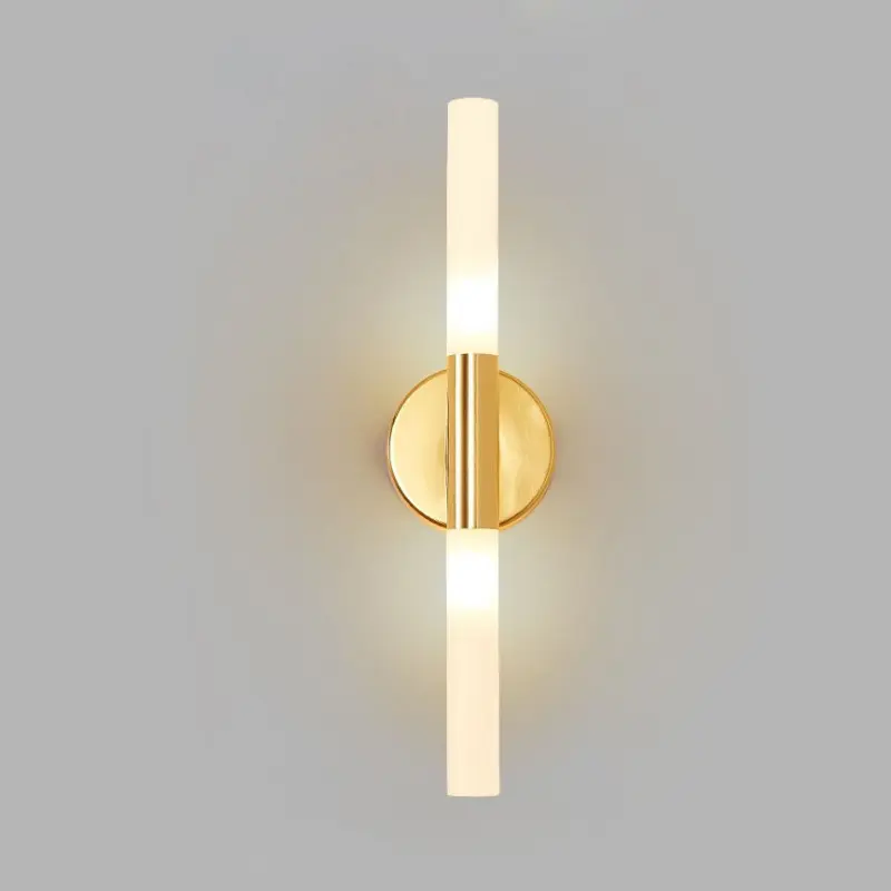 Modern Metal Tube Pipe For Bathroom Bedroom Foyer Washroom Living Room Wall Sconce Gold/Black Up Down Mirror Light LED Wall Lamp