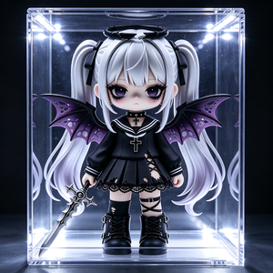 Figuras de <span class=keywords><strong>Anime</strong></span> de PVC Estilo Morute Yandere, Ángel Oscuro Espeluznante, Personalizadas OEM, para Colección - Product Image 4