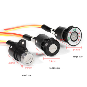 Pièces de rechange universelles de serrure de puissance de clé de commutateur d'allumage de fournisseur de la Chine pour la serrure de moto de moto ABS serrure de <span class=keywords><strong>porte</strong></span> électrique - Product Image 1