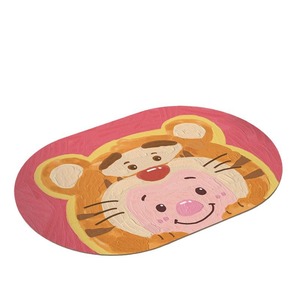 Cartoon Oval Bath Mat Diatomaceous Earth Quick Drying Absorbent Non Slip For Bathroom Entrance Home Use - Product Image 5