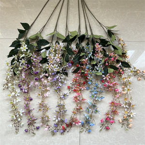 Planta trepadora de jazmín suelto falso recién colgante 4 tenedores jazmín llorón Artificial para techo - Product Image 2