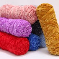 Fil mélangé chenille teint haute ténacité 2026 Nouveauté 42 couleurs 100g Velours acrylique pelucheux pour tricot de pulls, couture et tissage