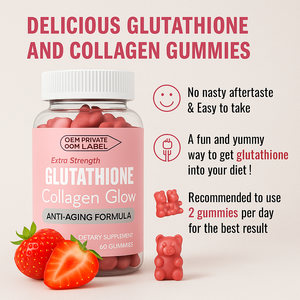 Glutathion Verhelderende Gummies Glutathion Collageen Supplementen Collageen L-Glutathion Gummies - Product Image 3