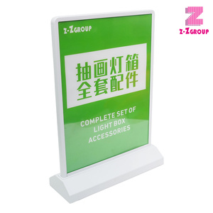 Boîte à lumière de bureau A4 rechargeable à LED double face pour magasin de thé au lait Affichage publicitaire Boîte à lumière LED - Product Image 6