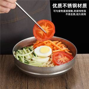Stainless Steel Bowl Gold Silver Color Single Layer Large Size For Noodle Soup Home Use - Product Image 4