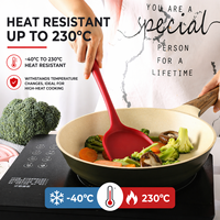 Spatule professionnelle en silicone monobloc, résistante à la chaleur, antiadhésive, pour mélanger la crème et la pâte à gâteau