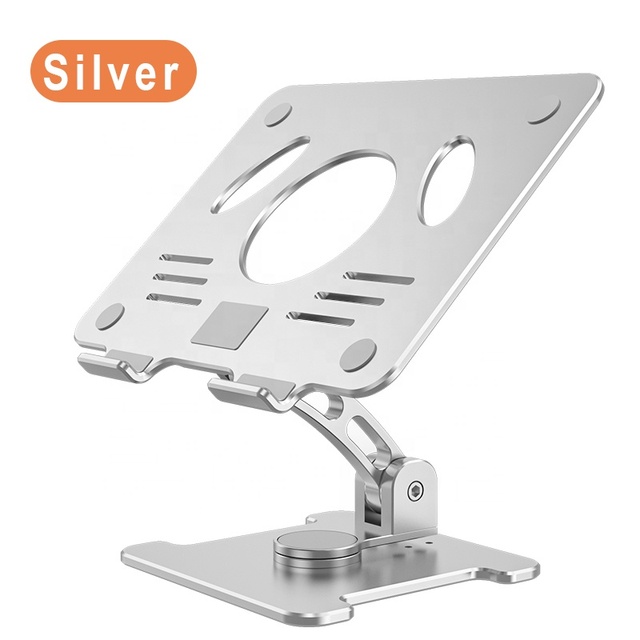 New Arrival 360 Degree Rotating Portable Foldable Adjustable Laptop Stand for Desk Fits MacBook, Laptops 10 15 17 Inches