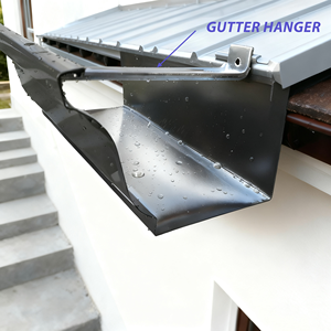 سلسلة تصريف مياه الأمطار من الألومنيوم والفولاذ المقاوم للصدأ من إنتاج الشركة المصنعة، حامل مزراب ومثبتات - Product Image 2