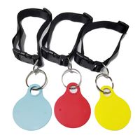 Tag Leher Plastik TPU untuk Sapi, Babi, Domba, Kambing, Ternak, dengan Cetak Laser Oval untuk Tag Leher Hewan Ternak