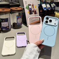 Coque de téléphone mate style 2025 en TPU givré effet velours avec chargement magnétique sans fil pour iPhone 17 Pro Max 16 15 14 Pro