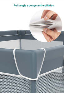 Box per Bambini Pieghevole da Interno con Cancello, Recinto Quadrato per Area Giochi, Box per Bambini all'Ingrosso - Product Image 6