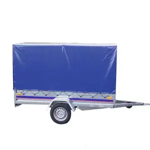 Penutup Trailer Terbuka PVC 620gsm, Penutup Trailer Kargo Utilitas, Penutup Terpal PVC Warna Biru