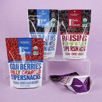 Sac d'emballage de collation d'emballage alimentaire refermable Snacks de fruits secs Sacs à fermeture éclair doy pack Pochette debout auto-scellante en feuille d'aluminium
