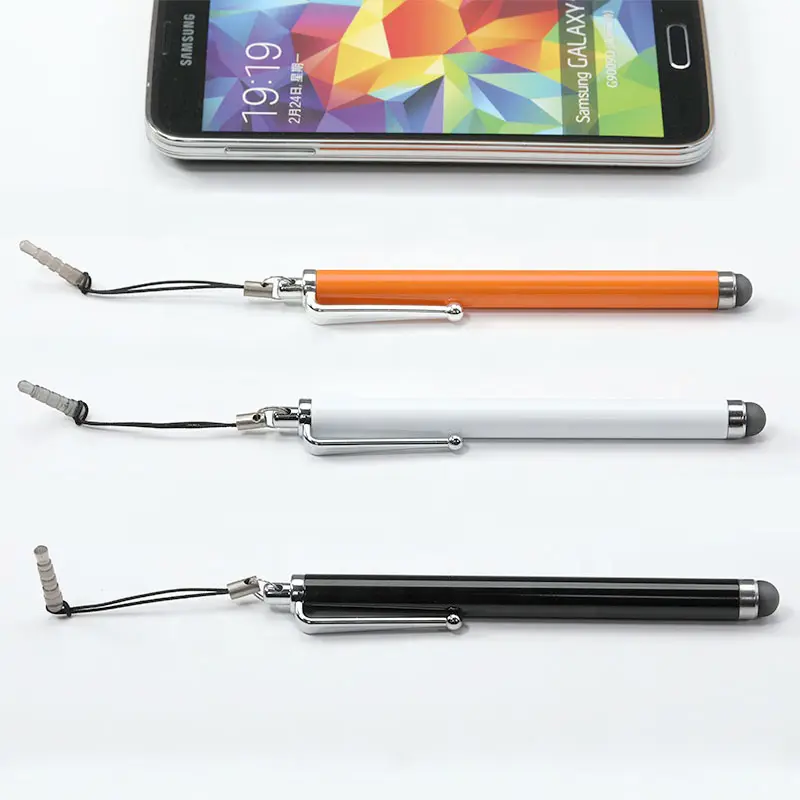 2019 nieuwe tablet stylus pen aluminium zachte rubberen tip custom logo pen met screen stylus