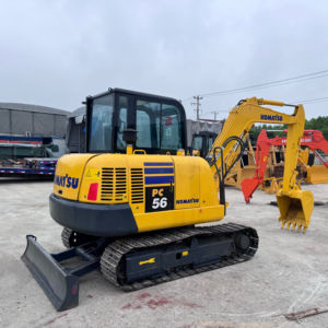 Mini excavatrice de 5 tonnes en bon état Mini excavatrice d'occasion PC56 Komatsu PC56 d'origine haute performance à vendre - Product Image 1