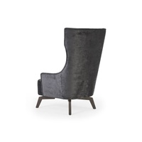 Fauteuil de salon et chaise de détente de luxe de style Mid-Century Modern Belgravia, design modulaire capitonné en bois pour salon, chambre et appartement