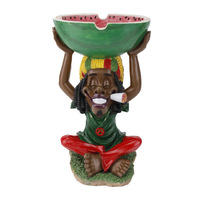 Cenicero de resina alienígena sin humo negro jamaicano con personalidad creativa exquisita ecológica