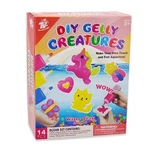 New 3D Magic Water Elf Gel Kit Children Handmade DIY Magic Sea Creatures  Kids Water Sprite Toys For Boys Girls Over 5 Years Olds