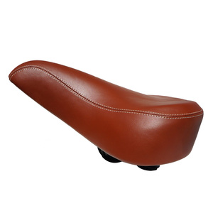 Sillín de <span class=keywords><strong>bicicleta</strong></span> de cuero PU de estilo Retro, cómodo <span class=keywords><strong>asiento</strong></span> de <span class=keywords><strong>bicicleta</strong></span> de crucero de Playa Ancha <span class=keywords><strong>con</strong></span> absorción de golpes <span class=keywords><strong>para</strong></span> montar en la ciudad, <span class=keywords><strong>asiento</strong></span> de Color marrón - Product Image 2