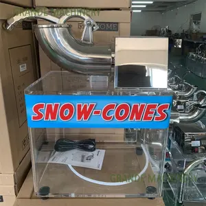 Itop — broyeur à glace électrique professionnel, Machine pour faire des cônes de neige, en acier inoxydable, avec effet de broyeur