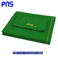 Tapis de billard et de snooker de 12 pieds, tissu de haute qualité en pure laine verte PNS F5