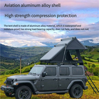 Tente de toit rigide |   Triangle en toile d'aluminium |   pour Jeep SUV 4x4 Overland |   1 pièce échantillon OEM