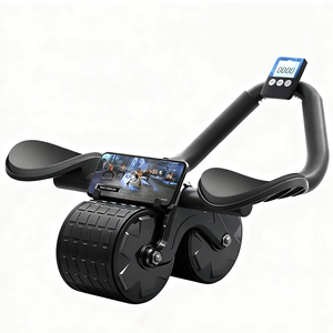 Bán Sỉ Tùy Chỉnh Thông Minh Phòng Tập Thể Dục Roulette Thiết Bị Tập Thể Dục Tự Động Phục Hồi Bụng AB Bánh Xe Lăn Với Khuỷu Tay Hỗ Trợ - Product Image 1