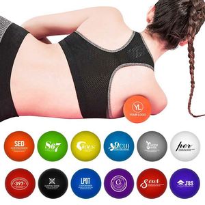 Custom LOGO Printed Eco-Friendly Rubber Muscle Knots Yofascial Release Yoga Trigger Point <b>Therapy</b> Massage Lacrosse Ball - Product Image 3