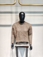 Pull en maille douce de luxe, col rond classique, manches longues, pull décontracté chaud, vêtements d'automne, 100% polyester, poches