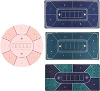 Benutzer definierte 1,2 m/1,8 m/2,4 m Blackjack Tisch Roulette Craps Teppich Hold'em Glücksspiel Stoff Anti-Rutsch-Gummi basis Texas Poker Pad Mat