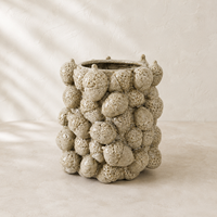 Vase en céramique sculptural inspiré de la nature, vase à fleurs en forme de gland pour la décoration saisonnière