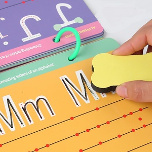 Práctica de escritura educativa reutilizable aprendizaje pluma Control Tarjeta de entrenamiento tarjetas de pensamiento lógico libro para niños juguete de aprendizaje - Product Image 2